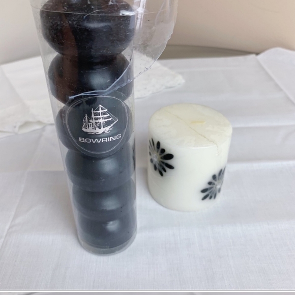 Bowring Candles Black Tea Light Candles | Bedazzled Flower Candle💕 - Picture 3 of 6